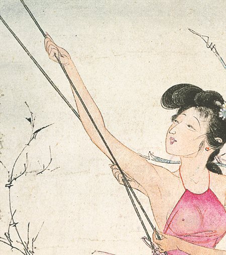 东风-胡也佛的仕女画和最知名的金瓶梅秘戏图